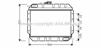 AVA QUALITY COOLING fd2065 -  Радиатор, охлаждение двигателя